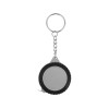 Купить Брелок-рулетка Шина, 1 м., черный/серебристый с нанесением логотипа