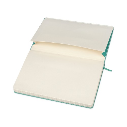 Купить Записная книжка Moleskine Classic (в линейку) в твердой обложке, Large (13х21см), морская волна с нанесением логотипа