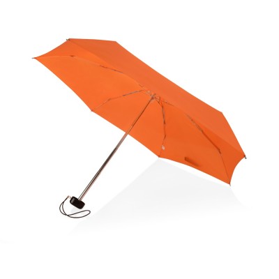 Купить Зонт складной Stella, механический 18, оранжевый (Р) с нанесением логотипа