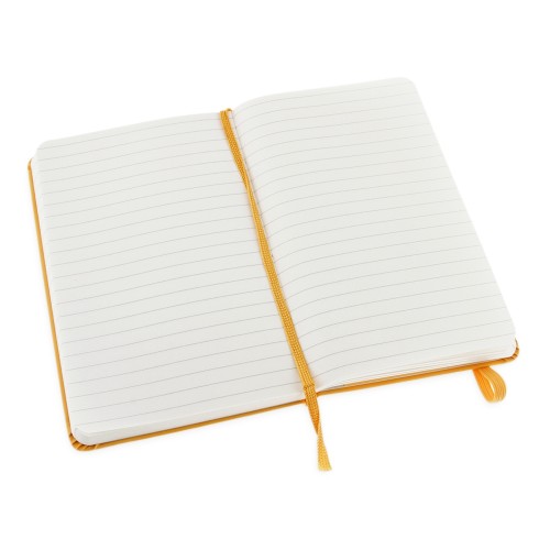 Купить Записная книжка Moleskine Classic (в линейку) в твердой обложке, Pocket (9x14см), оранжевый с нанесением логотипа