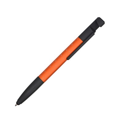 Купить Ручка-стилус металлическая шариковая многофункциональная (6 функций) Multy, оранжевый с нанесением