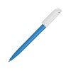 Купить Ручка пластиковая шариковая Миллениум Color BRL, голубой/белый с нанесением логотипа