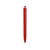 Купить Ручка пластиковая трехгранная шариковая Lateen, красный/белый с нанесением логотипа