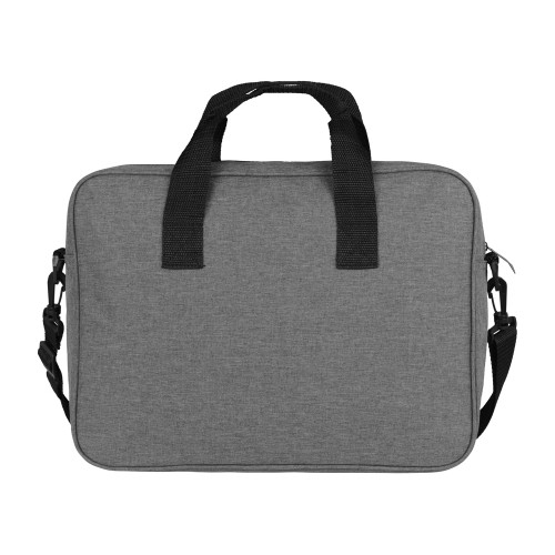 Купить Сумка для ноутбука Wing с вертикальным наружным карманом, серый (Р) с нанесением логотипа