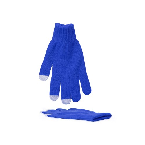 Купить Сенсорные перчатки ZELAND, королевский синий с нанесением логотипа