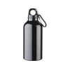 Купить Бутылка для воды с карабином Oregon, объемом 400 мл, сплошной черный с нанесением логотипа