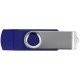Купить USB/micro USB-флешка 2.0 на 16 Гб Квебек OTG, синий с нанесением логотипа