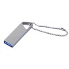 Купить USB 3.0-флешка на 64 Гб с мини чипом, компактный дизайн, отверстие треугольной формы для цепочки с нанесением логотипа