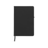Купить Блокнот Rivista среднего размера, черный с нанесением логотипа