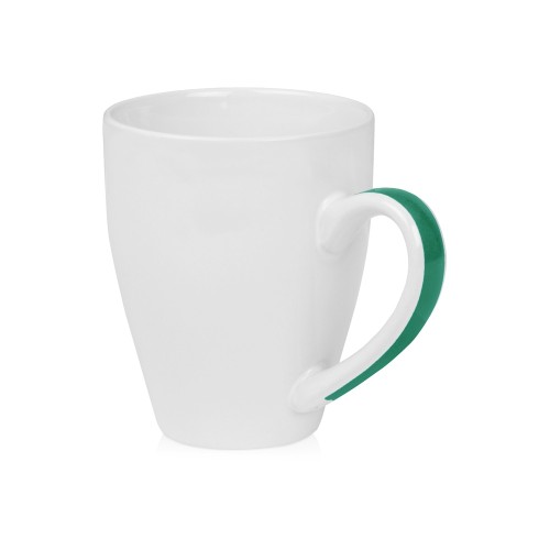 Купить Кружка Good Day 320мл, белый/зеленый с нанесением логотипа