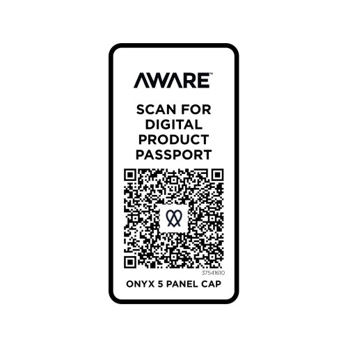 Купить Onyx с 5 панелями Aware™ кепка из переработанных материалов - Зеленый с нанесением логотипа
