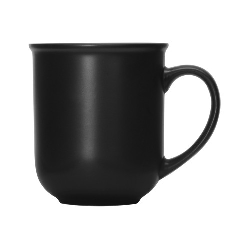 Купить Матовая кружка Susan 380мл в цвете с двух сторон, черный с нанесением логотипа