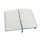 Купить Записная книжка Moleskine Classic (нелинованный) в твердой обложке, Large (13х21см), голубой сапфир с нанесением логотипа