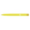 Купить Ручка пластиковая шариковая трехгранная Trinity K transparent Gum soft-touch с чипом передачи инфо, желтый с нанесением логотипа