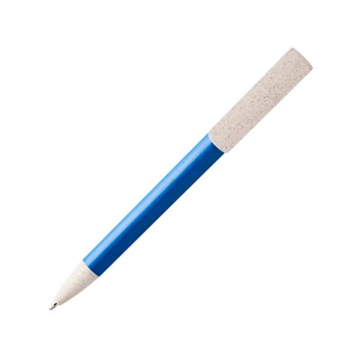 Купить Шариковая ручка и держатель для телефона Medan из пшеничной соломы, cиний с нанесением логотипа