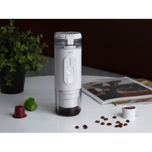 Купить Портативная кофемашина Rombica Barista 2 White с нанесением логотипа Купить Портативная кофемашина Rombica Barista 2 White с нанесением логотипа