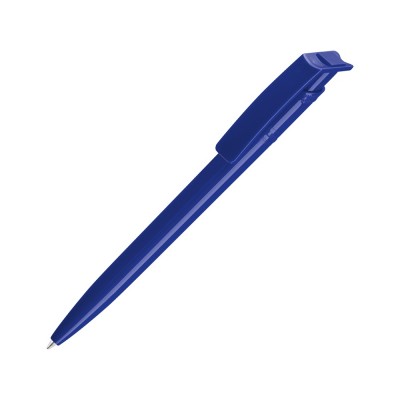 Купить Ручка шариковая пластиковая RECYCLED PET PEN, синий, 1 мм, синий с нанесением логотипа