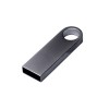 Купить USB 2.0-флешка на 128 Гб с мини чипом и круглым отверстием, серебристый с нанесением логотипа