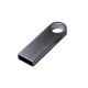 Купить USB 2.0-флешка на 128 Гб с мини чипом и круглым отверстием, серебристый с нанесением логотипа