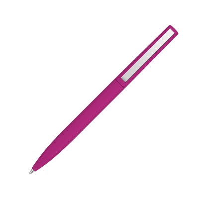 Шариковая ручка  Bright F Gum soft-touch, розовый