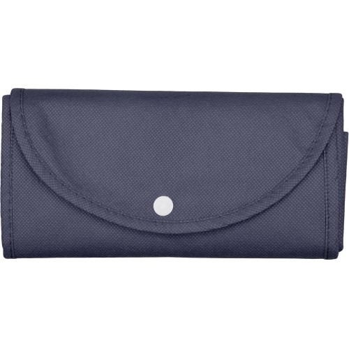 Купить Складная сумка Plema из нетканого материала, темно-синий с нанесением логотипа