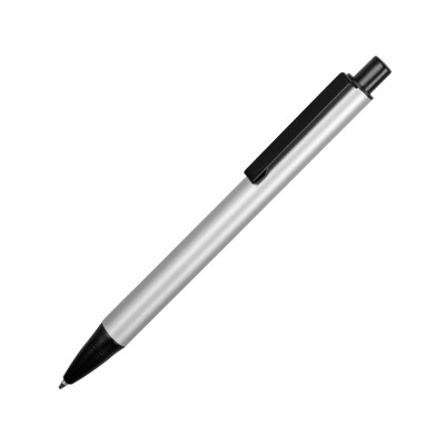 Купить Ручка металлическая шариковая Ellipse овальной формы, серебристый/черный с нанесением логотипа