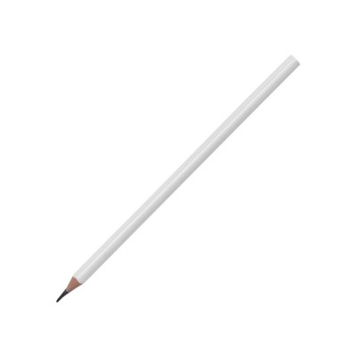 Купить Трехгранный карандаш Conti из переработанных контейнеров, белый с нанесением логотипа