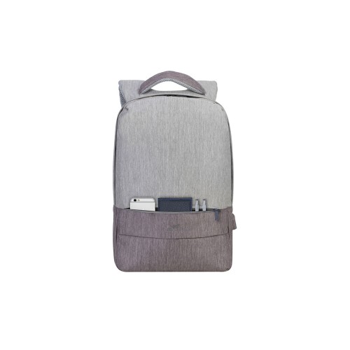 Купить RIVACASE 7562 grey/mocha рюкзак для ноутбука 15.6, серый/кофейный с нанесением логотипа