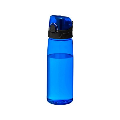 Купить Бутылка спортивная Capri, синий с нанесением логотипа