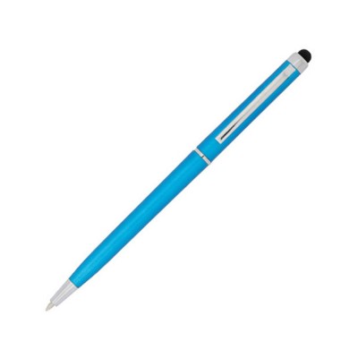 Купить Ручка пластиковая шариковая Valeria, ярко-синий с нанесением логотипа
