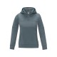 Купить Женский свитер анорак Sayan на молнии на половину длины с капюшоном, steel grey с нанесением логотипа