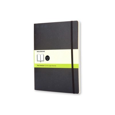 Купить Записная книжка Moleskine Classic Soft (нелинованный), Хlarge (19х25 см), черный с нанесением