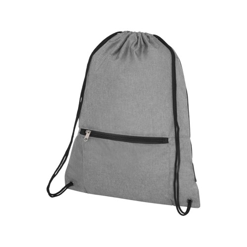Купить Складной рюкзак со шнурком Hoss, heather medium grey с нанесением логотипа