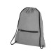 Купить Складной рюкзак со шнурком Hoss, heather medium grey с нанесением логотипа