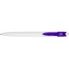 Купить Ручка шариковая Какаду, белый/фиолетовый с нанесением логотипа