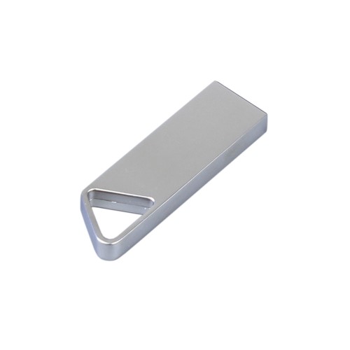 Купить USB 2.0-флешка на 4 Гб с мини чипом, компактный дизайн, отверстие треугольной формы для цепочки с нанесением логотипа