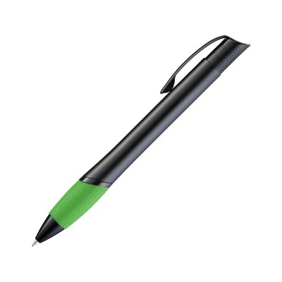 Купить Ручка шариковая металлическая OPERA M, зеленый/черный с нанесением