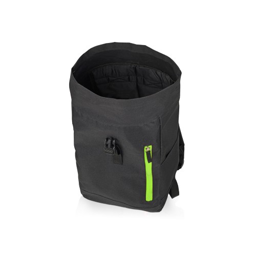 Купить Рюкзак Hisack, черный/зеленое яблоко с нанесением логотипа