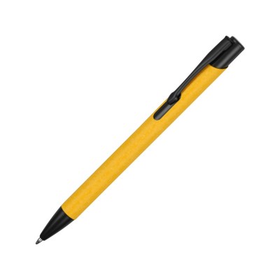 Купить Ручка металлическая шариковая Crepa, желтый/черный с нанесением
