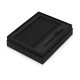 Купить Подарочный набор Moleskine Amelie с блокнотом А5 Soft и ручкой, черный с нанесением логотипа
