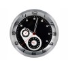 Купить Часы настенные Астория, серебристый/черный с нанесением логотипа