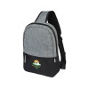 Купить Двухцветная сумка на одно плечо Reclaim объемом 3,5 л, изготовленная из переработанных материалов по стандарту GRS , серый яркий с нанесением логотипа