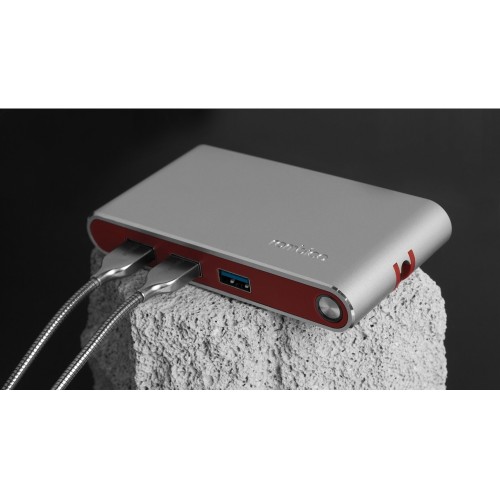 Купить Хаб USB Rombica Type-C Hermes Red с нанесением логотипа