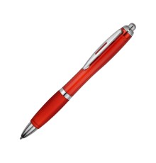 Ручка пластиковая шариковая Nash, красный, синие чернила