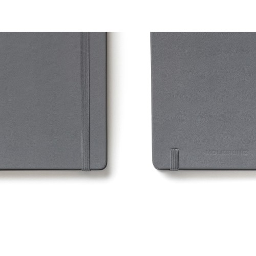 Купить Записная книжка Moleskine Classic (в линейку) в твердой обложке, Pocket (9x14см), серый с нанесением логотипа