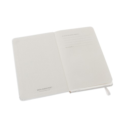 Купить Записная книжка Moleskine Classic (нелинованный) в твердой обложке, Pocket (9x14см), белый с нанесением логотипа