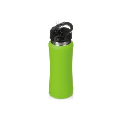 Купить Бутылка для воды Bottle C1, сталь, soft touch, 600 мл, зеленое яблоко с нанесением логотипа