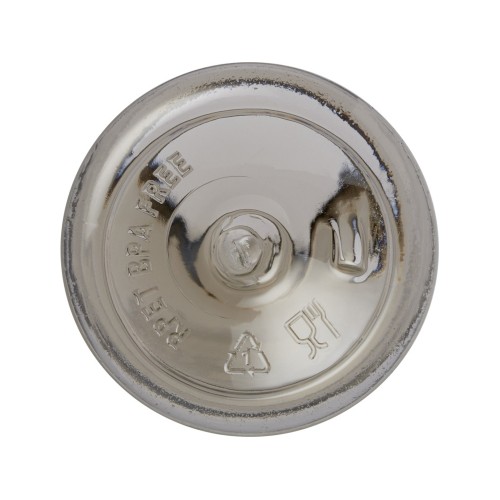 Купить Bodhi бутылка для воды из вторичного ПЭТ объемом 500 мл - черный прозрачный с нанесением логотипа