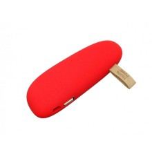 PB_Small_stone Универсальное зарядное устройство power bank в форме камня. 2600MAH. Красный