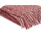 Купить Акриловый плед Harp 130x180 см, белый/бордо с нанесением логотипа